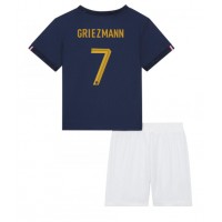 Fotbalové Dres Francie Antoine Griezmann #7 Dětské Domácí MS 2022 Krátký Rukáv (+ trenýrky)